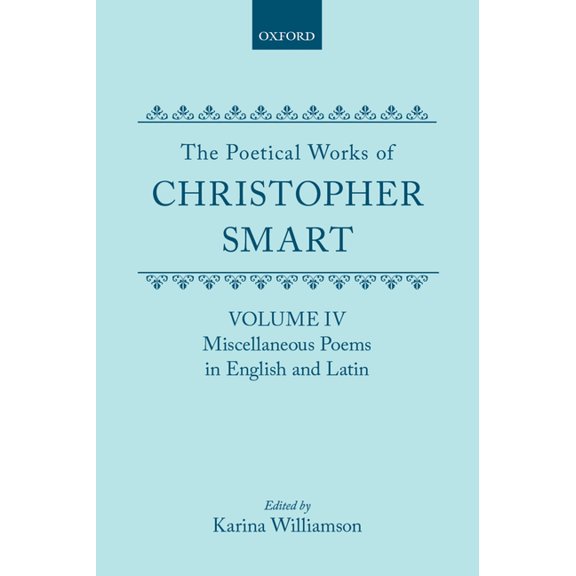 C Oet T Oxford English Texts Miscellaneous Poems in English and Latin, (Hardcover)