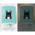 thumbnail image 2 of Checkerboard Blue French Bulldog Ceramic Night Light, 2 of 2