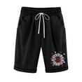 thumbnail image 1 of Mujeres Pantalones Cortos Casual Estampado Elástico de la Cintura Medio Pantalones Cortos, Casual con Bolsillos para el Uso Diario, 1 of 6