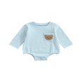 thumbnail image 1 of Combinaison à Manches Courtes pour Bébé Garçon Automne Romper Bear Broderie, 1 of 6