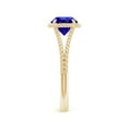 thumbnail image 3 of ANGARA Natural 1.45 ct Tanzanite Twist Rope Split Shank Ring in 14K Yellow Gold for Women (Size-7mm) | December Birthstone, Birthday, Anniversary, Jewelry Gift for Women | Natural Tanzanite Ring, 3 of 9
