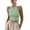 Cyan, variant on JULMCOMO Ribbed Knit Tank Tops for Women Crew Neck Solid Casual Summer Cropped Tank Tops Slim Fit Sleeveless Trendy Comfy Shirts White M