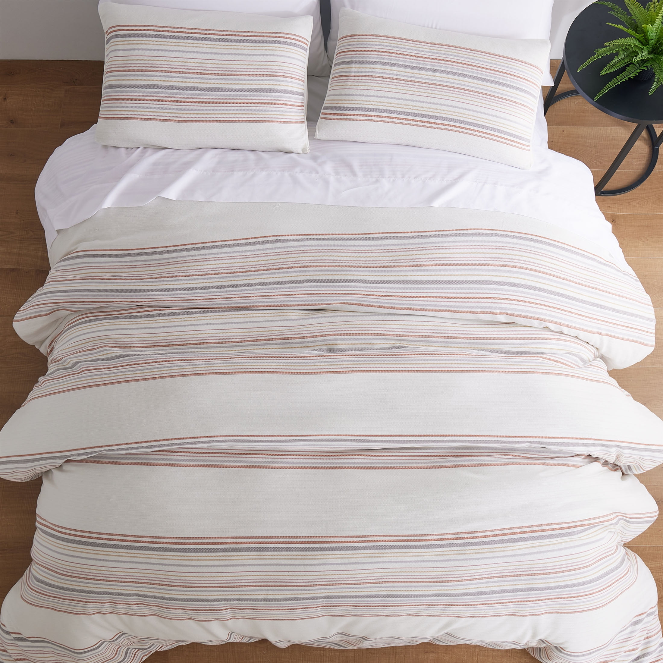 Better Homes & Gardens 3-Piece Red Yarn Dye Stripe Comforter Set, Full/Queen