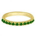 thumbnail image 3 of Emerald Semi-Eternity Band Stackable Ring 14K Yellow Gold (0.38 ct), 3 of 3