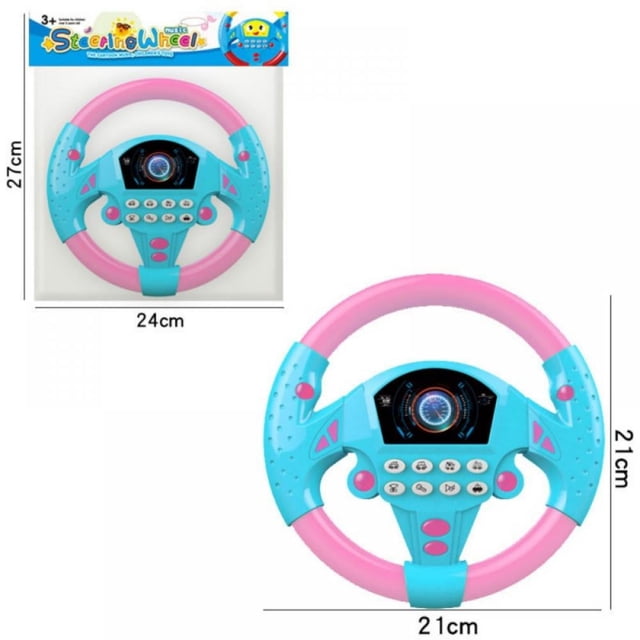 Magazine Baby Interactive Toy Steering Wheel With Sound Simulation Driving Car Toys Kids