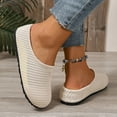 thumbnail image 4 of Mepaouo Women's Slip on Loafers Breathable Mesh Flats Round Toe Knit Casual Mules Walking Shoes, 4 of 8