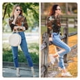 thumbnail image 5 of Salouo Western Guitar Cowboy Pattern Women's Pajamas Set Long Sleeve Button Down Sleepwear Soft Pj Lounge Sets for women 2 Piece Pjs Set with Long Pants -X-Large, 5 of 8
