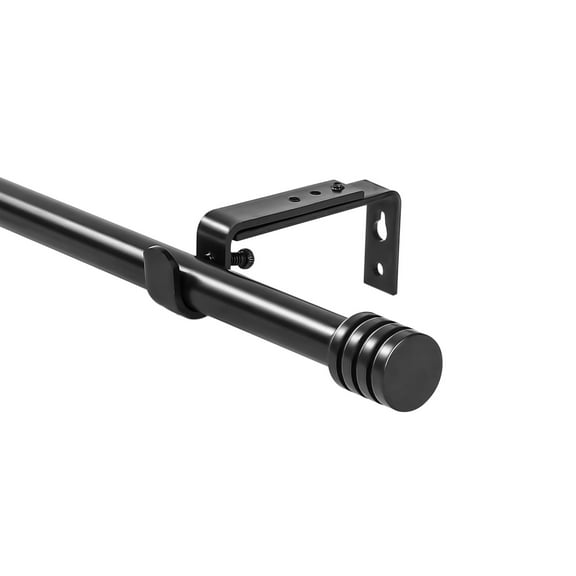 Urbanest Adjustable Spire Curtain 5/8" Rod, 28"-48", Black