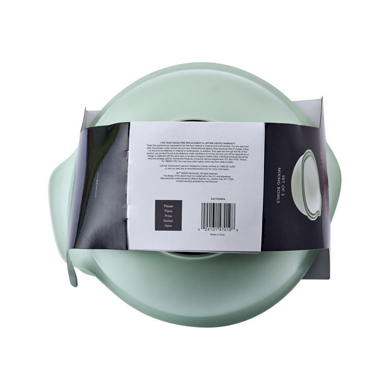 専用！Placen Wash Powder 3点 &BB Cream 3点セット KitchenAid 3-Piece Nesting Plastic Mixing Bowls Set, Pistachio