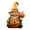 E, variant on Garden Gnome Statue Pumpkin Resin Figurines Fall Decor Halloween Party Decorations Tabletop Rustic Spooky Home Decor Living Room Coffee Table Halloween Party Supplies Outside