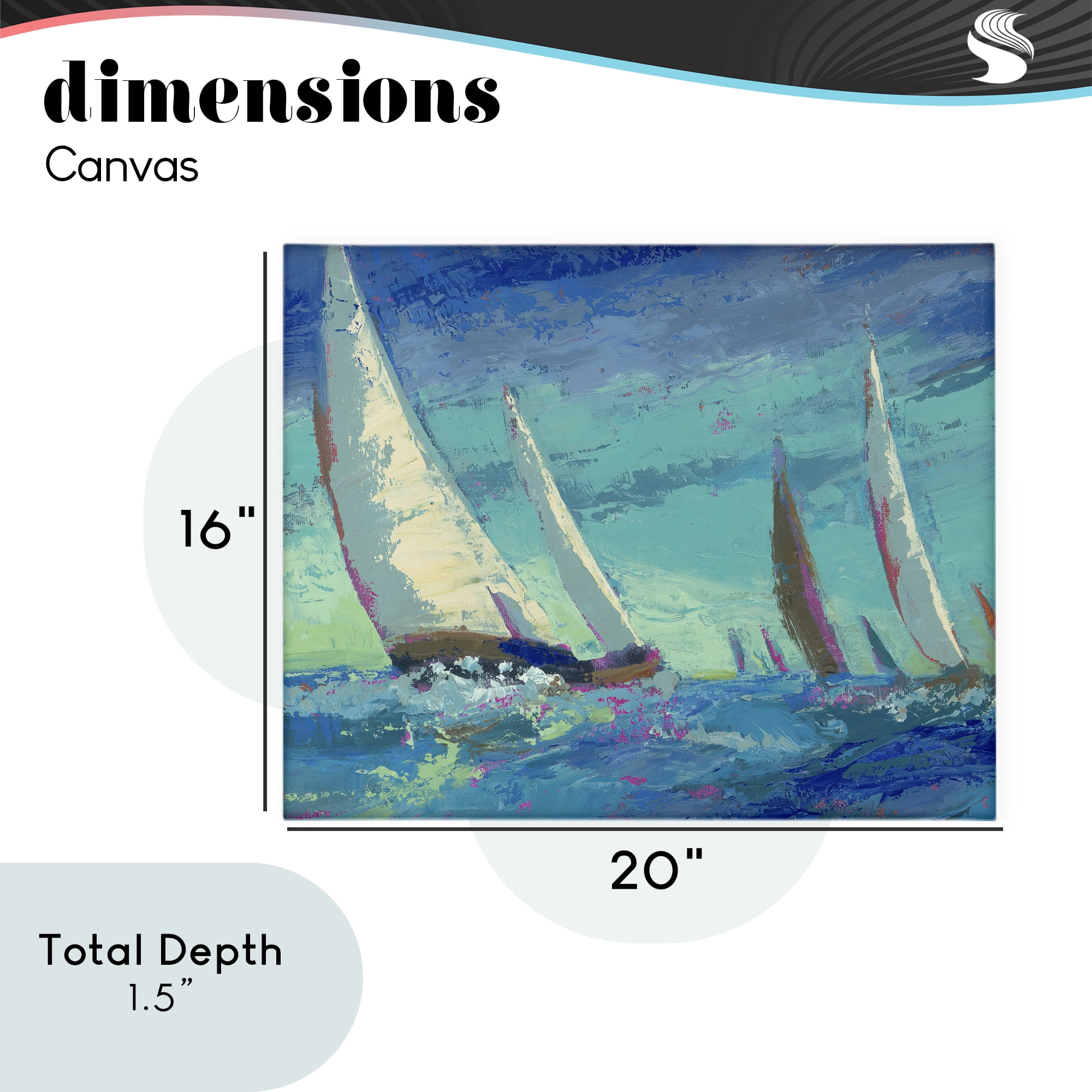 Stupell Industries Abstract Expression Regatta Canvas Wall Art, design by Beth A. Forst