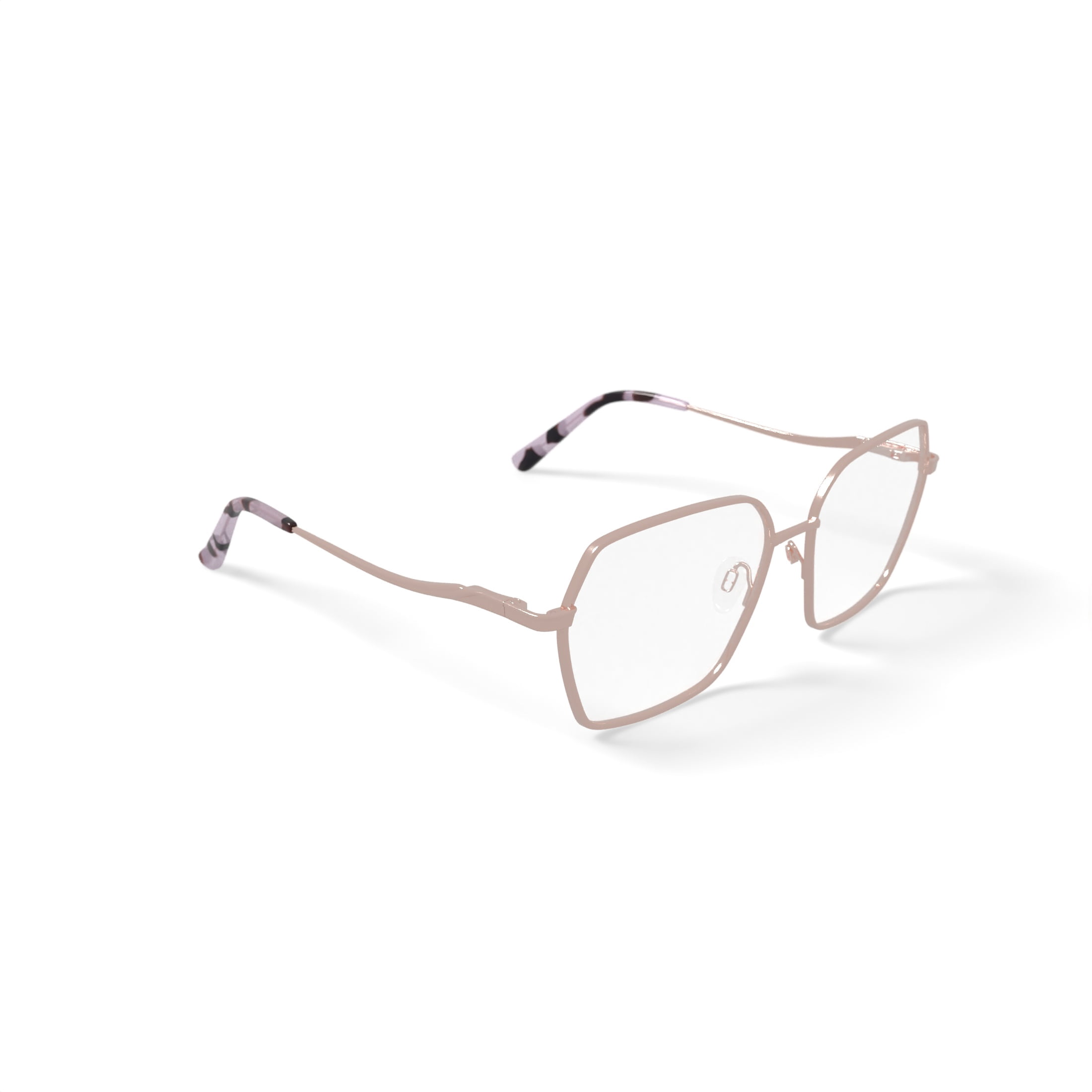 Sophia Loren Women's H04M Oversized Prescription Eyeglasses with Case, Blush