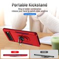 thumbnail image 3 of Designed for Google Pixel 6 Case, Military-Grade Drop Protection, Shockproof Phone Case Cover, Magnetic Car Mount Ring Kickstand Bumper Hard Case for Google Pixel 6,Red + Rose, 3 of 8