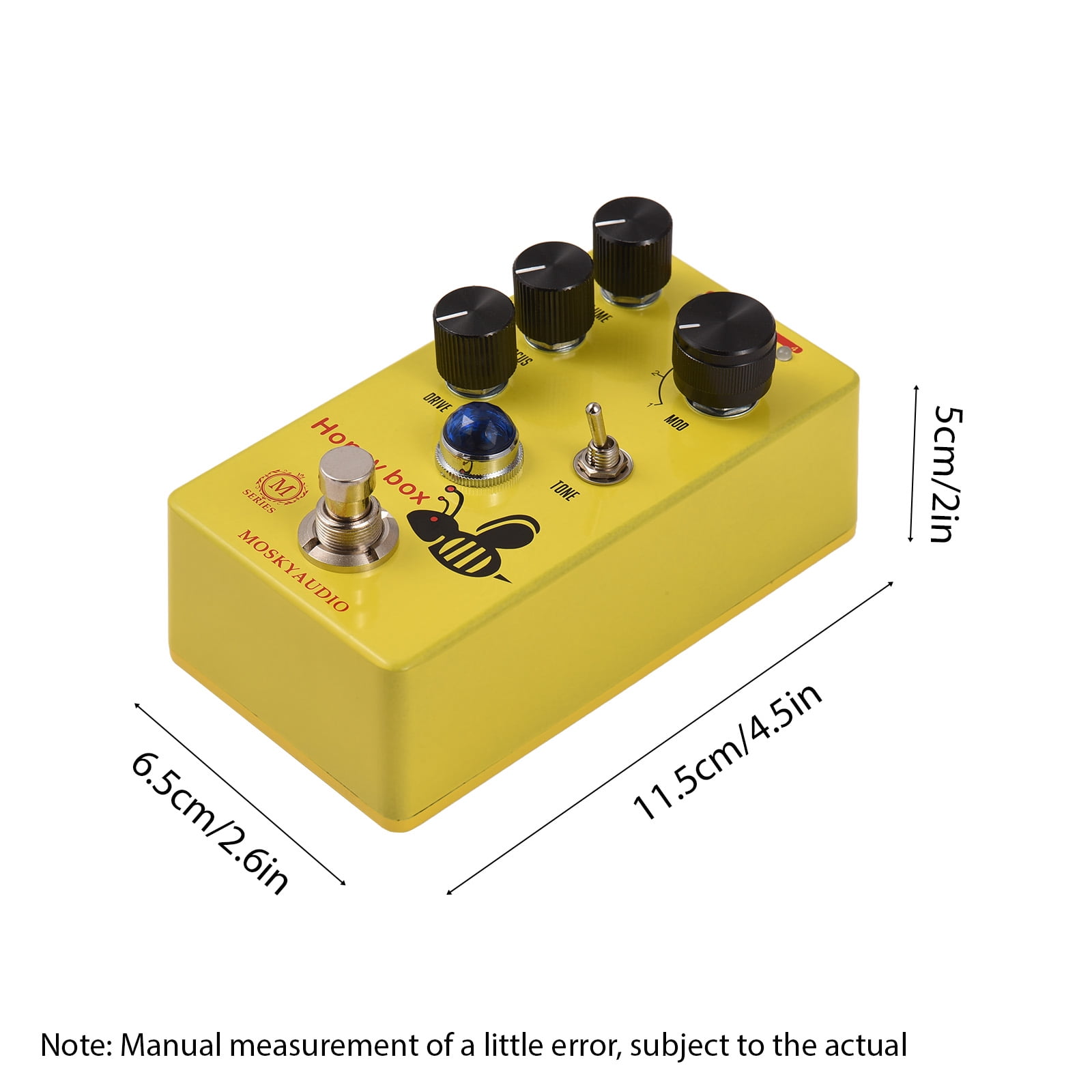 Effect maker, 9v 6.35mm 9v 6.35mm Input/output Box Drive Pedal Knob 9v 6.35mm Input/output With Pedal Knob Royhh Huiop Buzhi Wotao