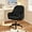 Black, variant on Home Office Chair Velvet Vanity Chairs Cute Makeup Desk Chair with Wheels Mid Back Computer Chairs Height Adjustable Small Swivel Rolling Task Chair