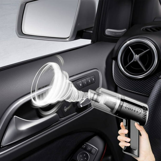 Aspiradora De Mano Recargable, Portátil, Seca Y Húmeda, 1800 Mah, Usb, Para Coche, Uso Doméstico, Color Blanco O Negro.,Vsgery | Bodega Aurrera en línea