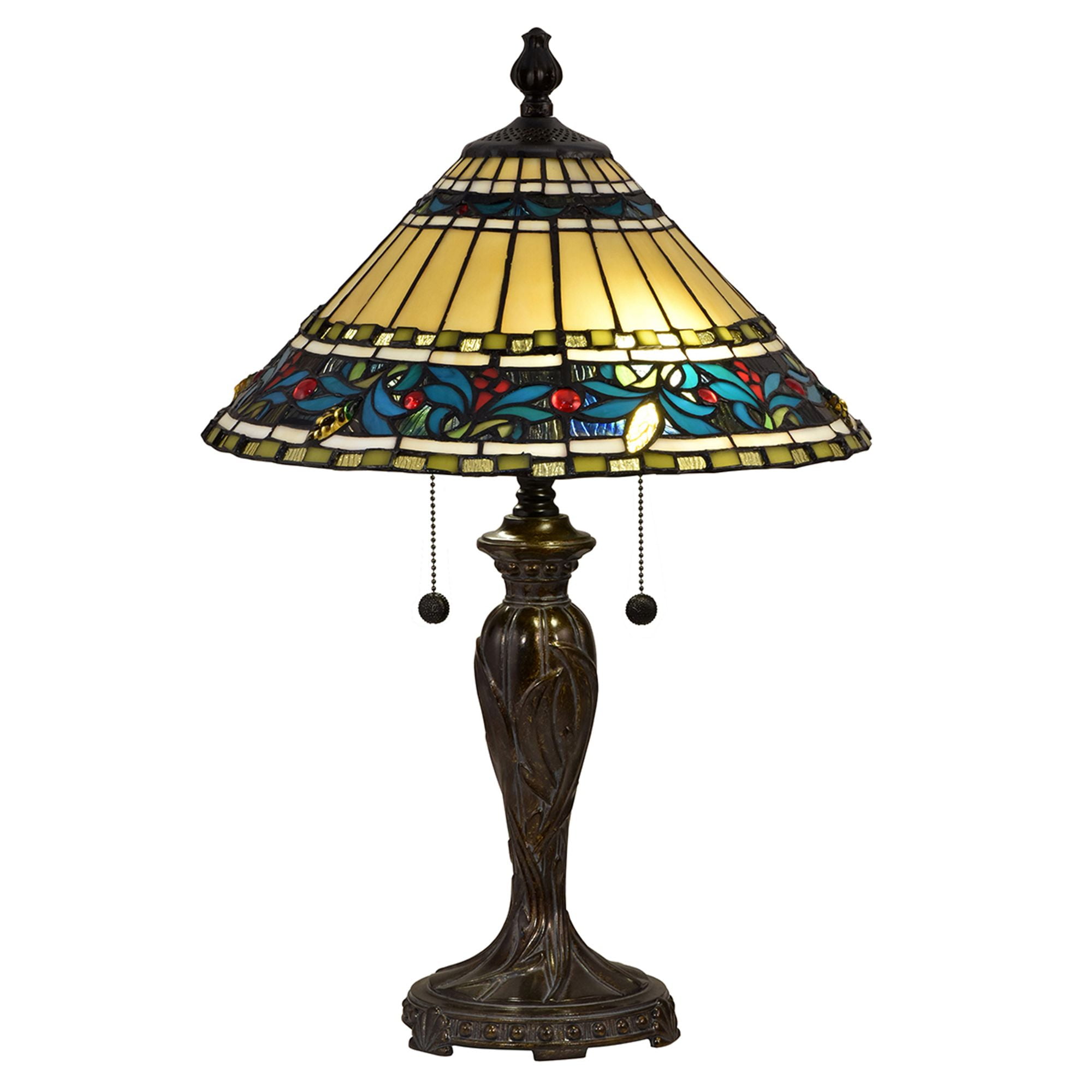 Dale Tiffany Modern 24" 1Light Table Lamp, Yellow