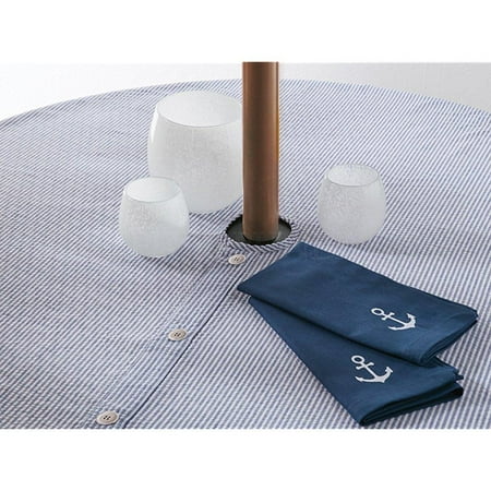 Classic Summer Navy Seerer Round Outdoor Umbrella Tablecloth 70 Classic Summer Navy Seerer Round Outdoor Umbrella Tablecloth 70 Inch