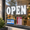 White-32" x 11", variant on Pink Open LED Sign 43" x 14" for Business Storefronts, Bars, Restaurants, and Shops