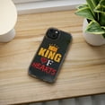 thumbnail image 5 of DistinctInk Clear Hybrid Case for Apple iPhone 15 Pro (6.1" Screen) - King Of Hearts - Lightweight Grip, 5 of 9
