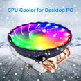 thumbnail image 5 of 120mm CPU Cooler Computer Host Fan Cooling Fan Desktop PC Computer Cooler CPU Radiator 12V 3Pin for Intel LGA 2011/1200/1150 No light 1PC, 5 of 5
