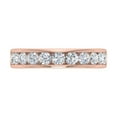 thumbnail image 3 of 1 Carat Channel Set Diamond Wedding Band Ring in 14K Rose Gold (Ring Size 8.75), 3 of 4