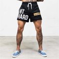 thumbnail image 5 of IWRICH Men's Graphic Cool Shorts Drawstring Waist Basketball Athletic Gym Shorts with Pockets Gold L, 5 of 5
