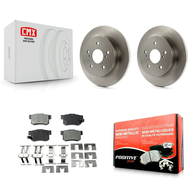 Transit Auto Rear Disc Brake Rotors and Semi-Metallic Pads Kit for Car 2010-2013 Suzuki Kizashi K8F-101908