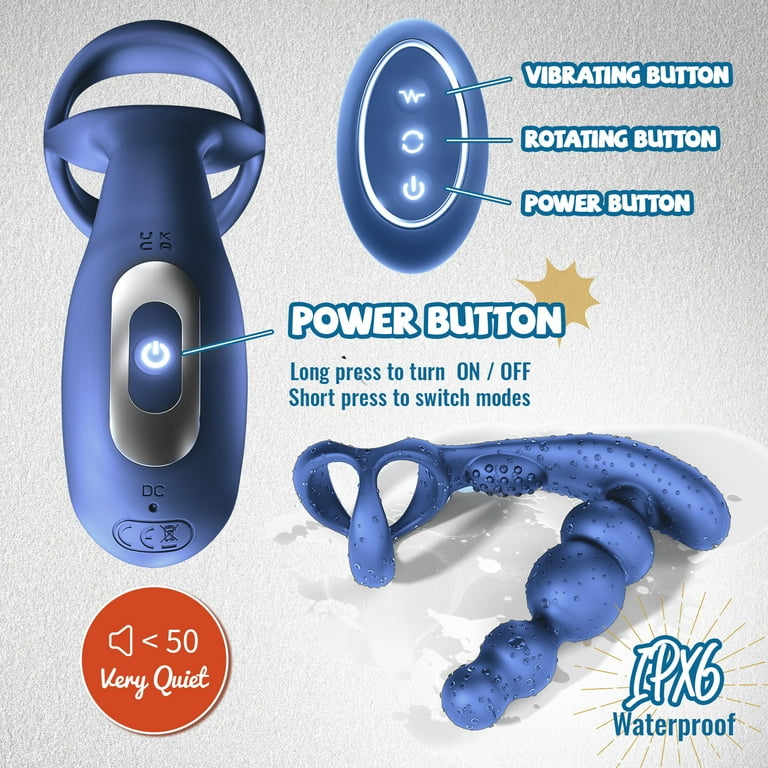 anal vibrator for men Battery-Powered Silicone Prostate Massager Anal Vibrator For Men Penis