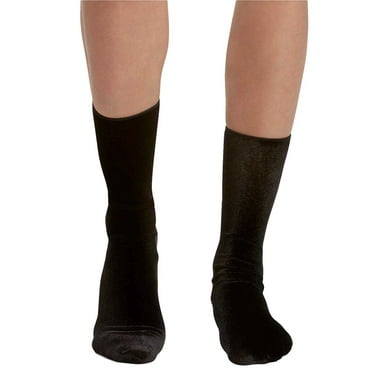 Hue Womens Velvet Socks,1 pack,One Size,Color Black;One Size