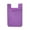 Purple, variant on Smart Silicone Mobile Phone Wallet Card Stick On Cash Credit Card Holder Pouch