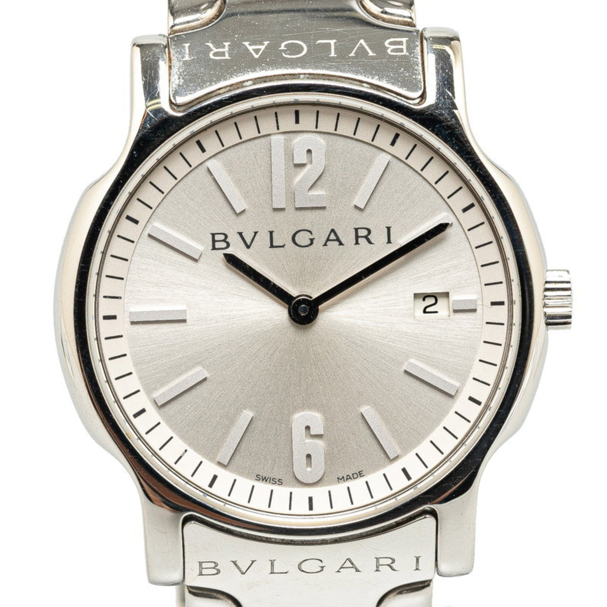 【RITAO　CHANさま　専用】BVLGARI ソロテンポ　ST35S Pre-Owned BVLGARI Solotempo Watch ST35S Quartz Silver Dial