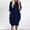 Dark Blue, variant on Ayolanni Women's Holiday Party Dresses Knee-Length Blue Long Sleeve Solid Dresses Young Adult Dresses Plus Size 5x
