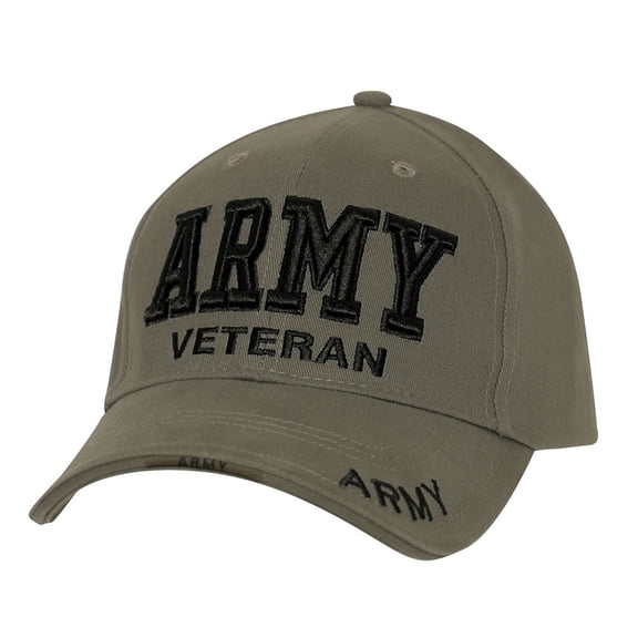 Rothco 19048 Deluxe Low Profile Army Veteran Cap, Olive Drab