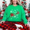 thumbnail image 2 of Santa Sleigh Glitter - Women's Sweatshirt, 2 of 11