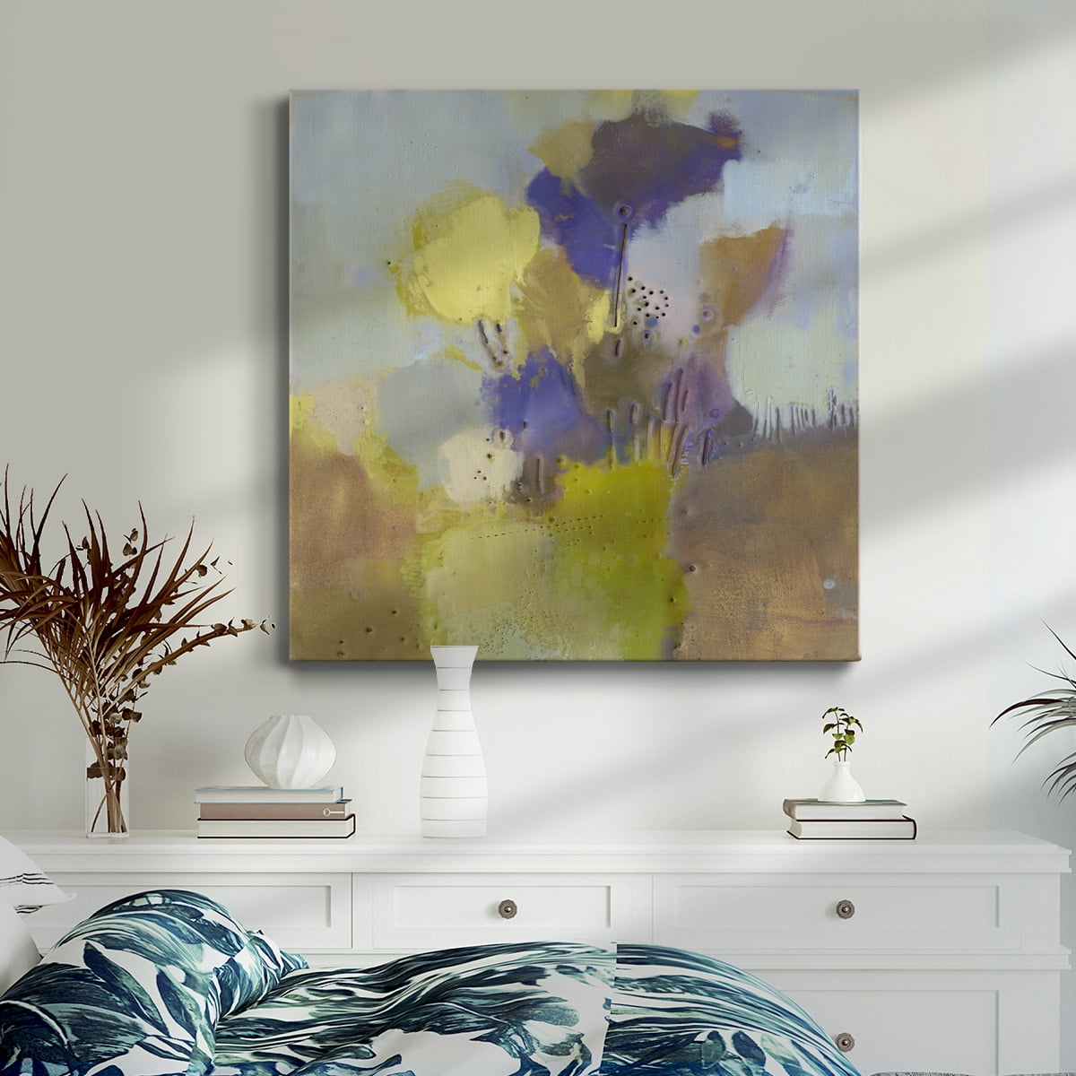 Wexford Home Blume V-Premium Gallery Wrapped Canvas, 24" x 24" - Ready to Hang