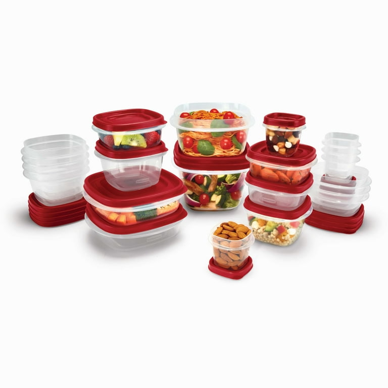 Rubbermaid Easy Take Along Vented Lids Food Storage Containers, 21