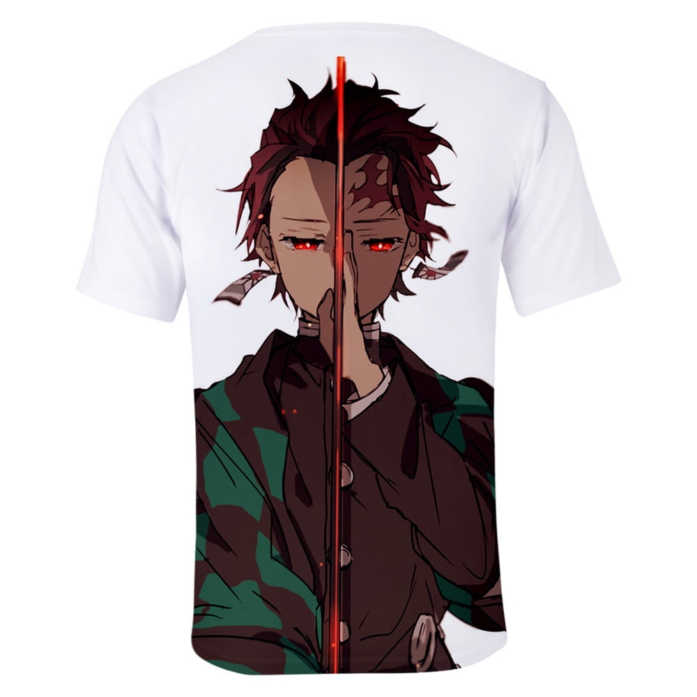Round Casual Wear Mens Anime T Shirts