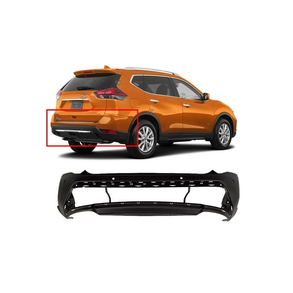DCP Rear Bumper Cover for Nissan Rogue 2021-2023 Textured 850B06RR0C NI1100342