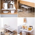 thumbnail image 4 of HLONK Expandable Stackable Kitchen Cabinet Shelf Organizer Storage Space Saving Cupboard  Plate  Dish  Counter & Pantry Organizer, 4 of 7