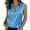 Light Blue, variant on Women Elegant Satin Tank Tops Collared Button Front Sleeveless Shirt Formal Office Work Casual Blouse S
