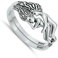 thumbnail image 4 of Spooning Lovers Cuddle Wholesale Ring .925 Sterling Silver Band Jewelry Female Male Unisex Size 9, 4 of 4