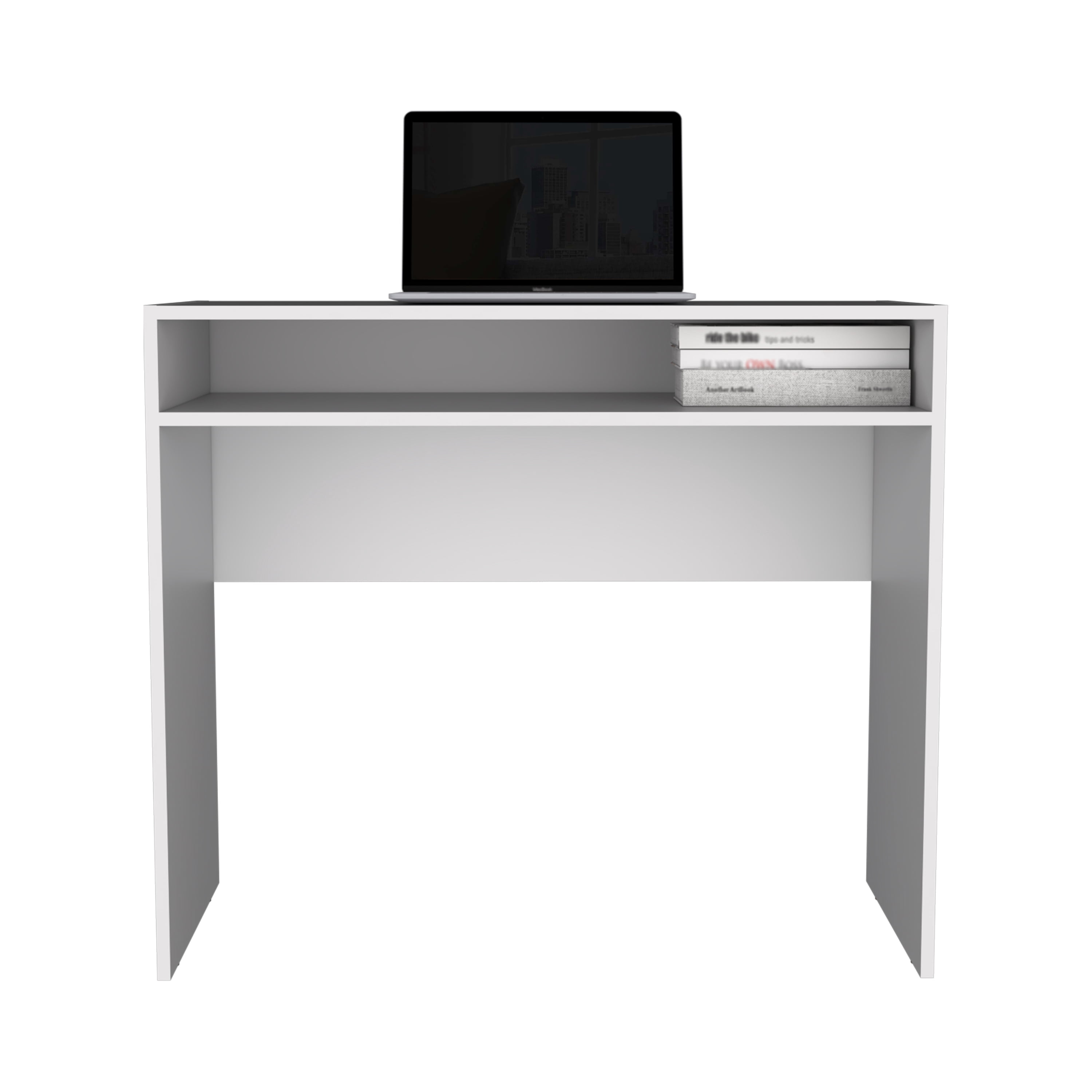 Astoutdoor Stella 35" Wide Writing Desk with Shelf