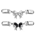 thumbnail image 1 of 2 piezas suéter vintage chal clips collar cadenas clips bowknot cardigan vestidos clips para mujeres niñas favores, 1 of 9
