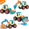 thumbnail image 1 of Juguetes para niños pequeños de 2 a 4 años, juguetes de arena de playa de verano para niños de 2 3 4 años, regalos de cumpleaños, juguetes educativos STEM para desmontar camiones WD.WDQZL Hogar, 1 of 6