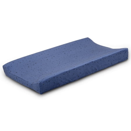 UPC: 0841297187551 | The Peanutshell Changing Pad Cover for Baby Boys or Baby Girls Moonlight Blue