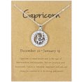 thumbnail image 1 of Up to 65% Off 3D Three-dimensional 12 Twelve Constellation Necklace Constellation Image Pendant Necklace Rings Earring Jewelry on Clearance, 1 of 1