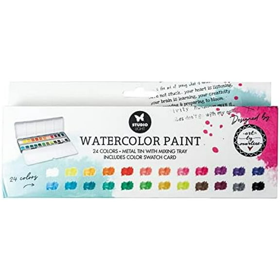 Essentials Watercolor Paint 24/Pkg-Nr.02 SLESWC02$$Art & Craft