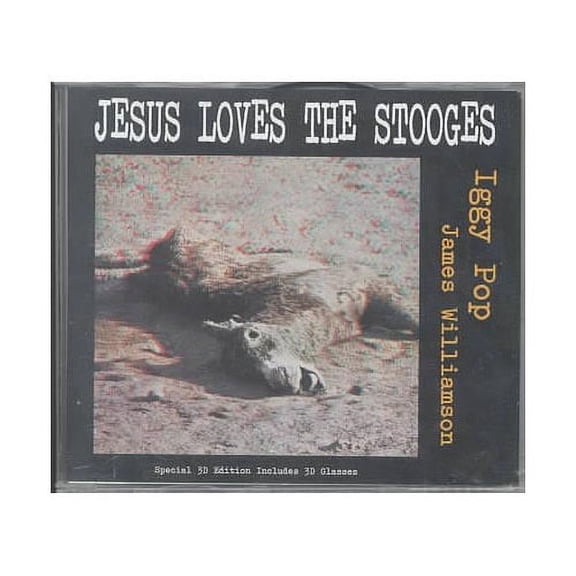 JESUS LOVES THE STOOGES was originally released around Christmas 1977 as a promotional record in advance of Iggy Pop's KILL CITY album. It includes remixes of two songs from KILL CITY and special 3-D glasses.<BR>Iggy & The Stooges include: Iggy Pop, James Williamson.<BR>After Iggy & the Stooges broke up for good in early 1974, guitarist James Williamson and singer Iggy Pop tried to make it as a duo. Iggy first had to be admitted to a mental hospital to get his life back on track before he could resume his music career (drug addiction and physical injuries had put Iggy in a suicidal, depressed state). So when he was on medical leave from the hospital, he recorded demos with Williamson. The pair couldn't secure a recording contract, so they went their separate ways soon after, but Bomp Records assembled these tracks as 1977's KILL CITY album.<BR>Two selections from KILL CITY ("Consolation Prizes" and "Johanna") and an unreleased song ("Jesus Loves the Stooges") are included on JESUS LOVES THE STOOGES three track EP, re-issued as a CD in 1995 with a 3-D cover. "Johanna" is a bona-fide classic, full of all the elements that made the Stooges such an influential and legendary act--Iggy's attitude-heavy vocals, Williamson's sturdy guitar riffing, a simple but grooving backbeat, etc. The stark title track is one of the strangest cuts ever released by Iggy (Pop's voice is only accompanied by blues piano and lethargic percussion), while the upbeat "Consolation Prizes" is its complete opposite.