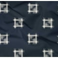 thumbnail image 4 of oneOone Organic Cotton Poplin Twill Fabric Square Kasuri Print Fabric By The Yard 42 Inch Wide, 4 of 4